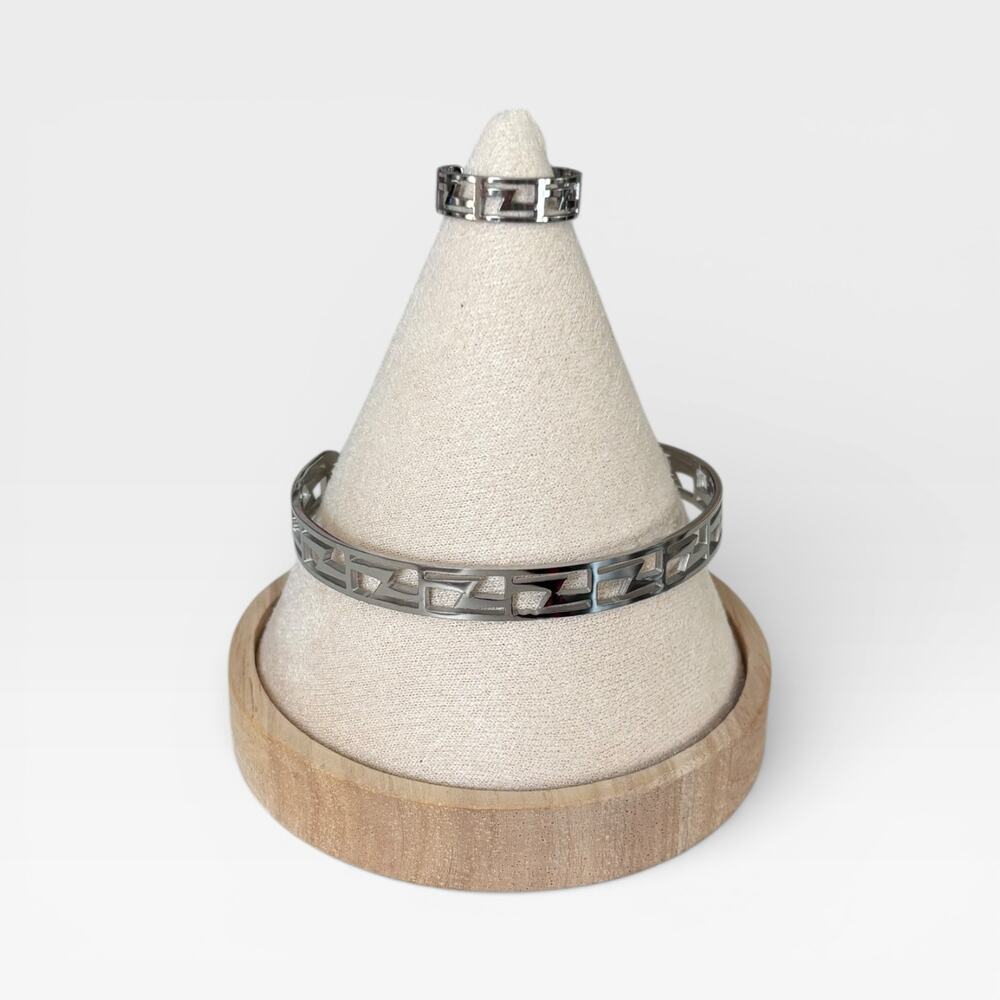Ring & Cuff Bangle Set